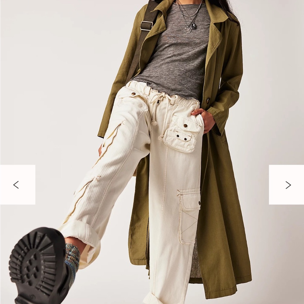 Free People Tahiti Cargo Pants in Tofu